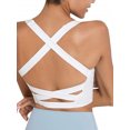thumbnail image 3 of Womens Longline Sports Bras Strappy Open Back Workout Tank Tops for Yoga Running Fitness Daily Wear, 3 of 6