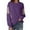 Purple, variant on Womens Tops Trendy Sweatshirt Casual Long Sleeve Crewneck Sweatshirts Loose Solid Pullover Tops Hoodless Sweatshirts Casual Soft Basic Tee Tops Fall Outfit Clothes