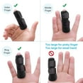 thumbnail image 5 of 2 pcs Finger Support Splints, Finger Brace Stabilizer for Broken Finger, Straightening, Arthritis, Injured Finger - Black, 5 of 8