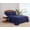 Navy, variant on Oceanfront Resort Solid Percale Grey 5 Piece Split King Sheet Set, Solid Color Themed, Embroidered Hem, Oeko-TEX Certified Confidence