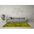 thumbnail image 3 of Ahgly Company Machine Washable Indoor Rectangle Abstract Yellow Contemporary Area Rugs, 8' x 12', 3 of 4