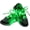 Green, variant on LINLIN LED Shoelaces Light Up Shoe Laces Flashing LED Disco Light Laces for Night Safety Running Biking, Or Cool Disco Party, Cosplay, Hip-hop Dance
