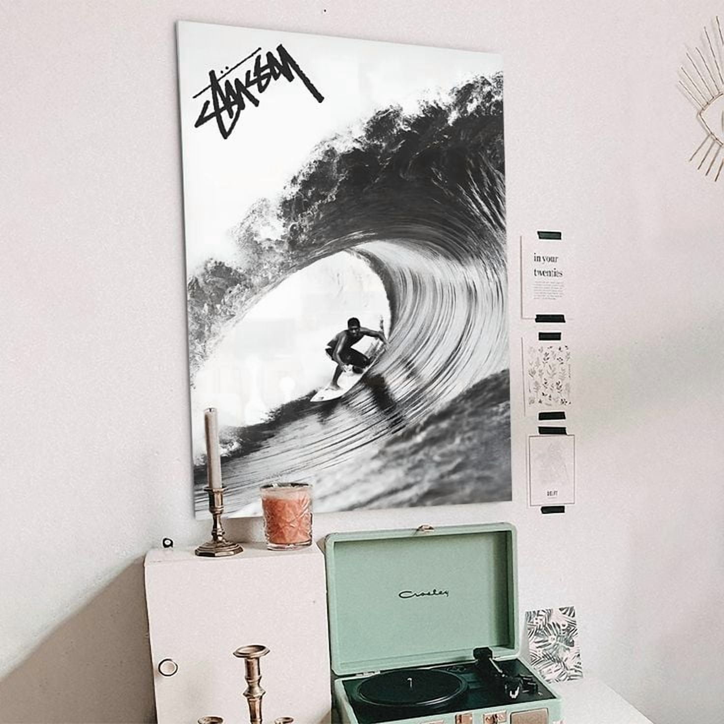 Stussy Surf Vintage Poster, One Sheet Wall Size 24''x36'' -Gategoo