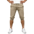 thumbnail image 6 of CQONEPT Mens Sweatpants with Pockets Summer Capris Joggers Loose Fit Athletic Running Trousers with Pockets Beige 2XL, 6 of 7