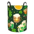 thumbnail image 2 of Fotbe Laundry Hamper With Durable Leather Laundry Basket St Patrick'S Day10 Thickened Waterproof Round Collapsible Laundry Hamper, Dirty Clothes Laundry Basket, 2 of 8