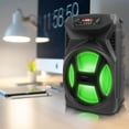 thumbnail image 6 of Technical Pro 8" Portable 500 Watts Bluetooth Speaker with Woofer and Tweeter, Festival PA LED Speaker, USB Card Input & True Wireless Stereo, 6 of 7