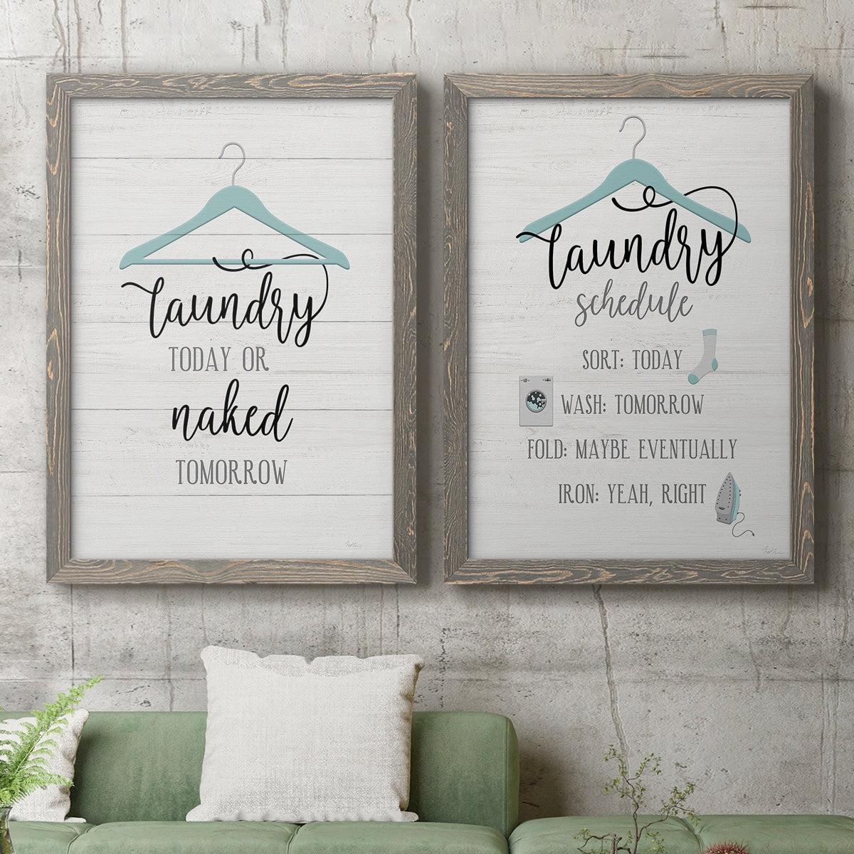 Naked Tomorrow - Premium Framed Canvas 2 Piece Set - Ready to Hang