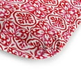 thumbnail image 5 of Jordan Manufacturing 74" x 22" Dome Saturn  Red and Orange Medallion Rectangular Outdoor Chaise Lounge Cushion with Ties and Hanger Loop, 5 of 9