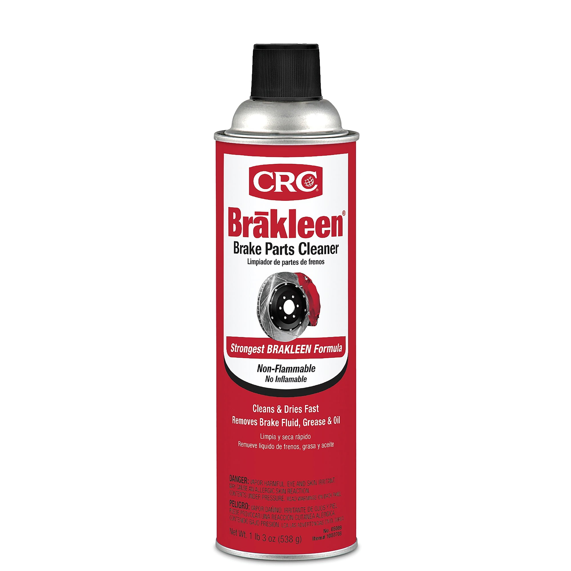 919926-5 Crc Brake Parts Cleaner: Water Based, 5 gal Cleaner Container  Size, Non Flammable, Chlorinated