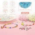 thumbnail image 2 of Uxcell Paquete de 1000 Cuentas de Semilla de Vidrio Mezcladas, Cuentas de Bugle de Vidrio Mini de 1-4mm/0.04-0.16 Pulgadas para DIY Aretes/ Collares/Pulseras/ Fabricación de Joyería [Azul Claro], 2 of 6