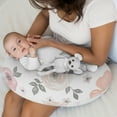 thumbnail image 2 of Sweet Jojo Designs Watercolor Floral Pink and Grey Girl 2 Pack Muslin 100% Cotton Nursing Pillow Covers, 2 of 6