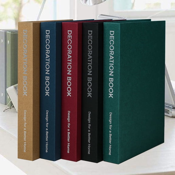GOOHOCHY Modern Faux Book Display, Assorted Color, Perfect for Home and Office