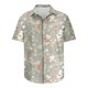thumbnail image 4 of Blusa y camisa de manga corta con cuello vuelto para hombre, camisa informal de moda con estampado de hojas y solapa de manga corta, blusa para hombre, 4 of 4