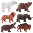 thumbnail image 4 of 12pcs Realistic Wild Animal Action Figures Simulation Tiger Lion Elephant Giraffe Model Educational Toy For Kids, 4 of 6
