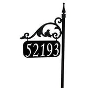 Annandale Double Sided Reflective Address Sign 30 Post - USA Made -Help 911, Delivery Driver, Easy To Read Day And Night