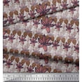 thumbnail image 2 of Soimoi Gray Rayon Fabric Artistic Floral Decor Fabric Printed Yard 42 Inch Wide, 2 of 3