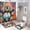 style-52, variant on Cartoon Penguin Is Dancing 4 Pcs Shower Curtain Sets with Rugs Toilet Lid Cover And Bath Mat Couple Penguins Lovers Durable And Waterproof for Bathtub Decor