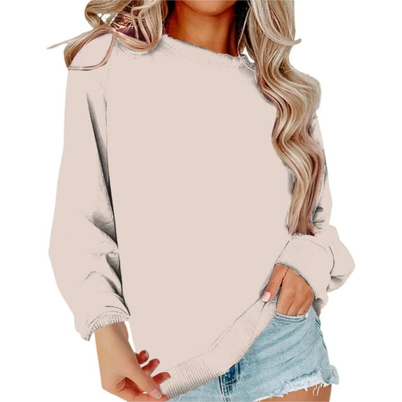 ManxiVoo Women's 3D Print Round Neck Drop Shoulder Long Sleeve Sweatshirt for Autumn Wear XXL Size Beige