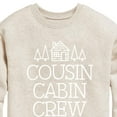 thumbnail image 3 of Instant Message - Cousin Cabin Crew - Vacation - Toddler & Youth Crewneck Fleece Sweatshirt, 3 of 6