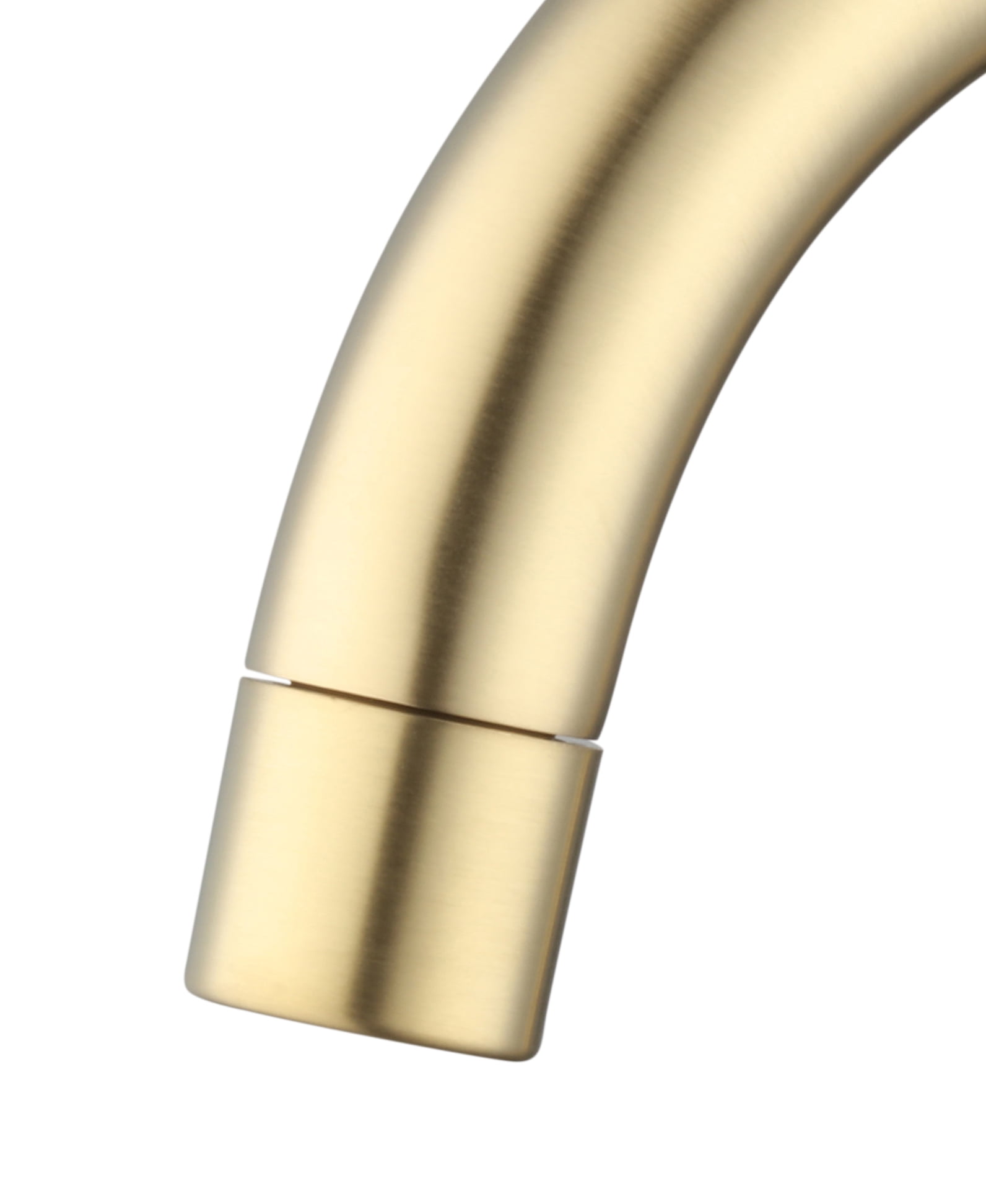 (2 pack) Better Homes & Gardens 8" Widespread Brushed Brass Bathroom Faucet with High-Arc Spout
