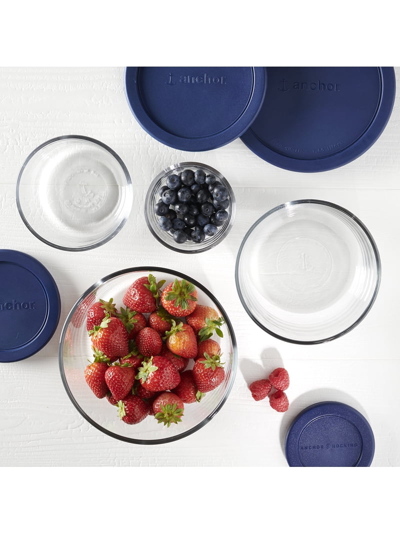 ANCHOR HOCKING(8セット） Anchor Hocking Glass Food Storage Containers with Lids, 8 Piece