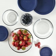 Anchor Hocking Glass Food Storage Containers with Lids, 8 Piece Set