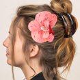 thumbnail image 2 of 8 pinzas para el pelo con orquídeas, pinzas para el pelo con flores realistas para mujer, accesorios hawaianos para bodas en la playa, fiestas luau y vacaciones., 2 of 5