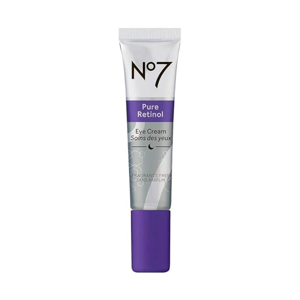 Crema de ojos No7 Pure Retinol para arrugas y líneas finas, 15 ml