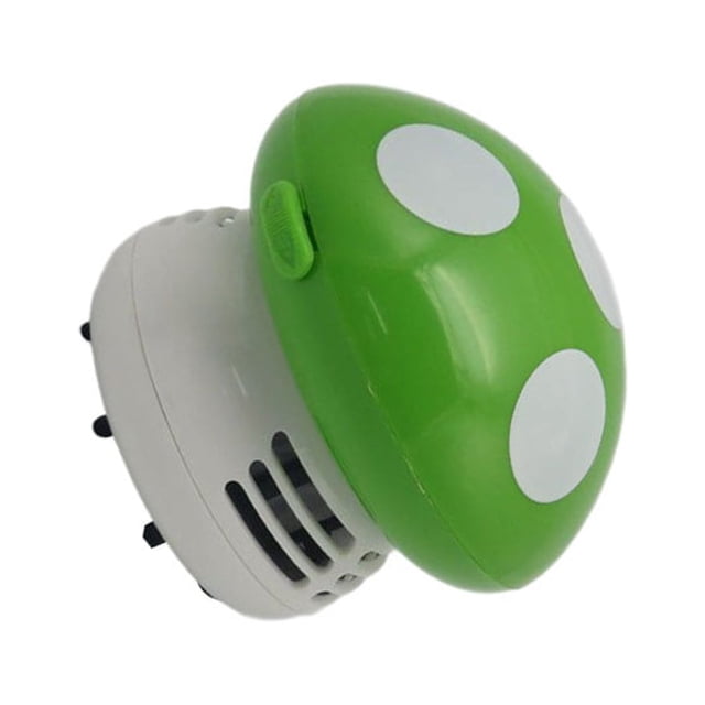 Naiovety Mini aspiradora de escritorio, barredora eléctrica de mano para eliminación de polvo, herramienta de limpieza de suciedad para el Suministros de limpieza para el hogar Verde