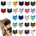 thumbnail image 2 of NSESSHome Pure Color Elastic Sports Hairband Wide Version Of Yoga Headband Antiperspirant Sweat Absorption Maca Faucet Headband Bag Waist Hairband, 2 of 2