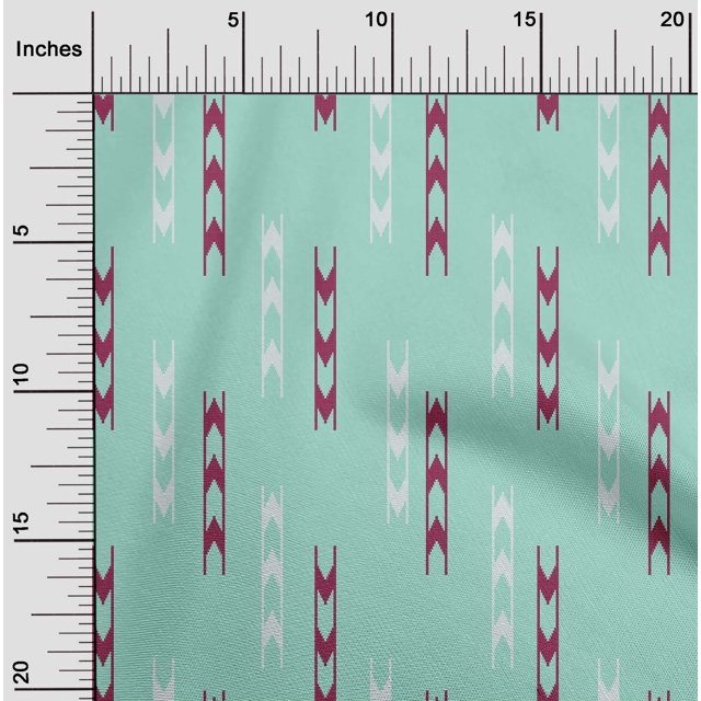 oneOone Cotton Flex Fabric Arrow Sign Kasuri Print Fabric By Yard 40 Inch Wide
