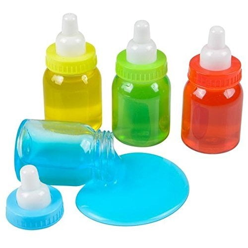 Milk Bottle Slime Putty Toys for Kids 3.5 Inches Neon Colored Non