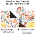 thumbnail image 4 of Decorative Floral Design Rubber Game Mat, 31.5 Inch Square Large Mahjong Table Pad with Anti-Slip Grip and Quiet Playing Area for Tiles and Cards, 4 of 7