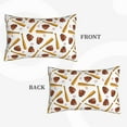thumbnail image 3 of Haiem Pillowcase for Hair and Skin Queen - Baseball Sport Printed Soft Pillowcase with Envelope Closure-14"x20", 3 of 8