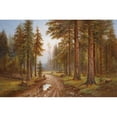 thumbnail image 3 of Simeon Fedorovich Fedorov 14x11 Black Modern Framed Museum Art Print Titled - After the Rain, 3 of 5