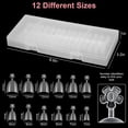 thumbnail image 4 of Dsseng 900pcs Full Cover French Nail Tips  Soft Gel Nail Tips  3 Styles Acrylic Fake Nails, 4 of 5