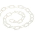 thumbnail image 1 of Unique Bargains 0.2' Diameter 49Ft Length Plastic Chain Barrier, Safety Link Chain Stanchion for Crowd Control, White, 1 of 6