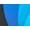 Black Ultramarine Colorblock, variant on Women's Plus Size Colorblock Fit-And-Flare Swim Dress