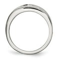 thumbnail image 2 of Stainless Steel Polished w/CZ 6.75mm Band, 2 of 7