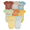 Fun Fun Fun, variant on Onesies® Brand Baby Boy or Girl Gender Neutral Short Sleeve Onesies Bodysuits, 8-Pack, Sizes Newborn-12M