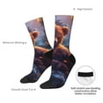 thumbnail image 4 of Logiee Lazy Stone Bear Print Adult Socks for Men & Women,Calf Socks, Ankle Socks,Boots Socks,Breathable Casual Sock,Unisex Crew Socks, 4 of 6