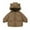 Coffee, variant on LUOGENLI Boys Jackets Size 10-12 Children's down Padded Jacket Autumn and Winter Thickened Baby Children Coat Padded Jacket Outerwear Hooded Bear Ears Suit Jacket For Boys Size 14-16 5-6 Years