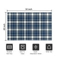 thumbnail image 5 of Navy White Plaid Checkered Pattern Door Rugs,Washable Non Slip Door Mats Indoor,Decorative Door Mats,Entry Mat Indoor for Entrance,Bedroom,Kitchen,Bathroom,20"x32", 5 of 5