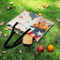 thumbnail image 6 of Patriotic Tiger Holds Tiny Flag Outdoor Picnic Blanket, Foldable Waterproof Beach Mat, Portable Beach Blanket for Beach Camping, Hiking, Family Concerts, 6 of 8