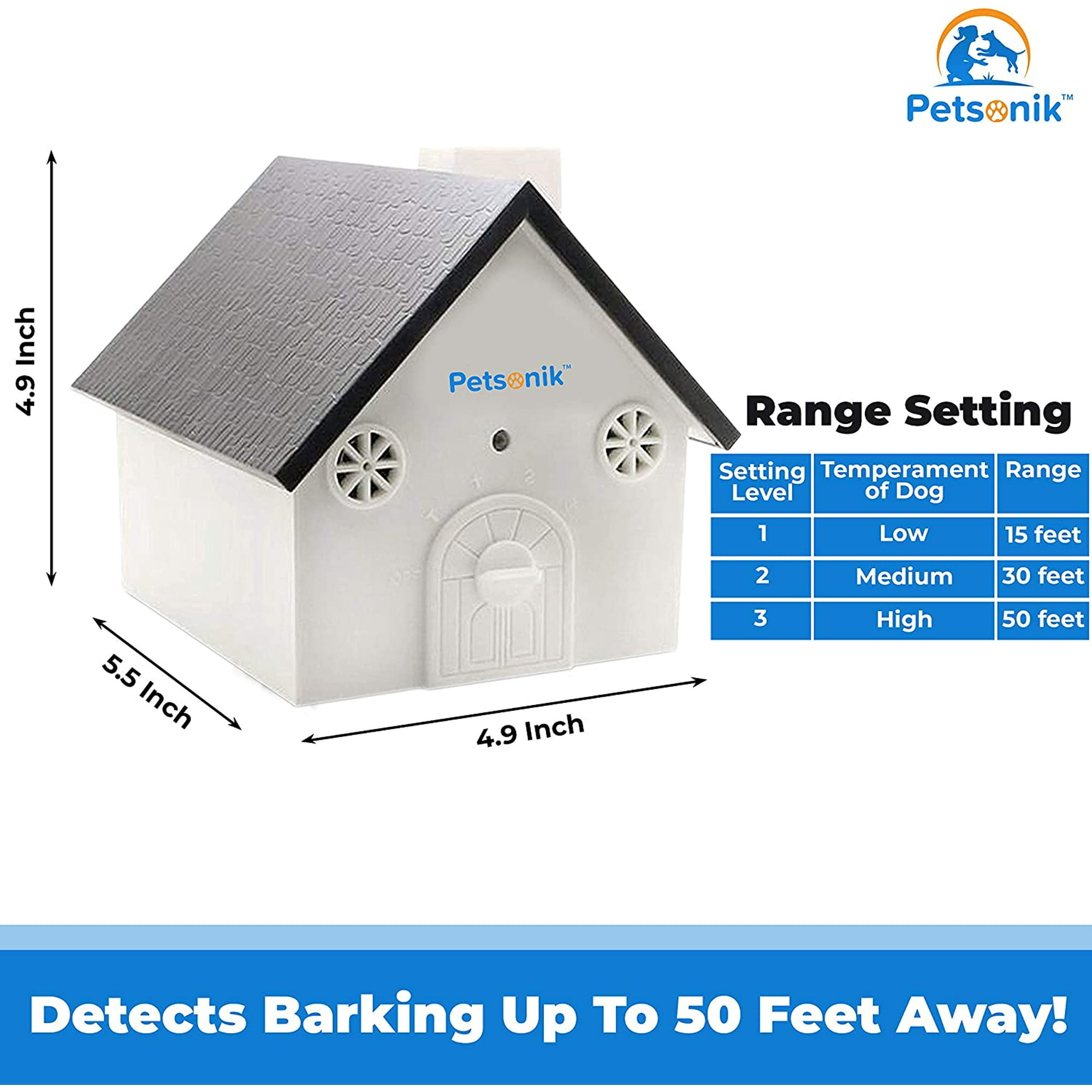 Fybto No Barking Device Stop Dog Barking Dog Barking Bird House Box Outdoor Dog Bark Control Device Barking Dog Deterrent Ultrasonic Bird House Ba
