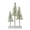 C, variant on OIUR Mini Christmas Tree Artificial Bottle Brush Tree with Wooden Base Small Snow Frost Flocked Pine Tree for Winter Tabletop Home Decor