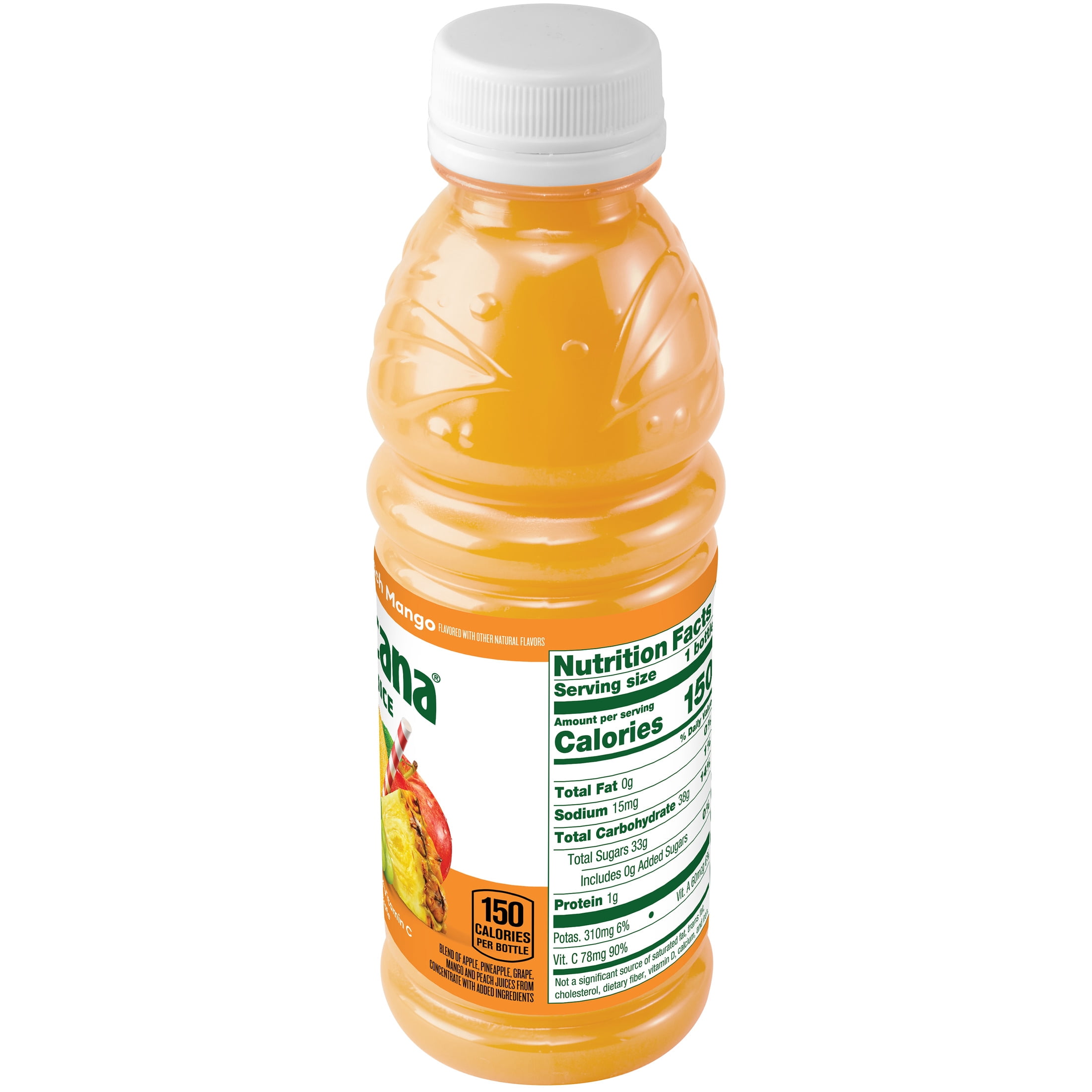 (4 pack) Tropicana 100% Pineapple Peach Mango Juice 10 fl oz