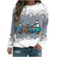 thumbnail image 2 of Pntutb - Camiseta estampada para mujer, blusa de manga larga, cuello redondo, tops casuales, sudadera Pntutb Pntutb-1987, 2 of 4