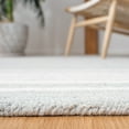 thumbnail image 4 of SAFAVIEH Metro Gale Striped Area Rug, Grey/Ivory, 6' x 6' Square, 4 of 8
