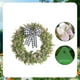thumbnail image 4 of Corona Navideña con Lazo de Hojas de Eucalipto | Decoración Artificial para Puerta, Verde, Rojo y Rosa | Resistente Al Agua y a Los Rayos Uv, 15.7 Pulgadas, Ideal para Repisas, Escaleras y Mesas., 4 of 6